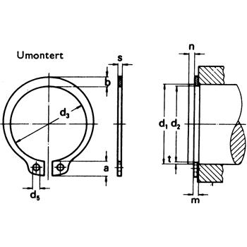 Produktbilde for Låsering A-3 DIN 471 for 3mm aksel
