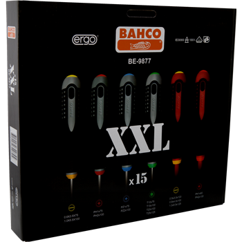 Produktbilde for Bahco skrutrekkersett XXL 15-deler