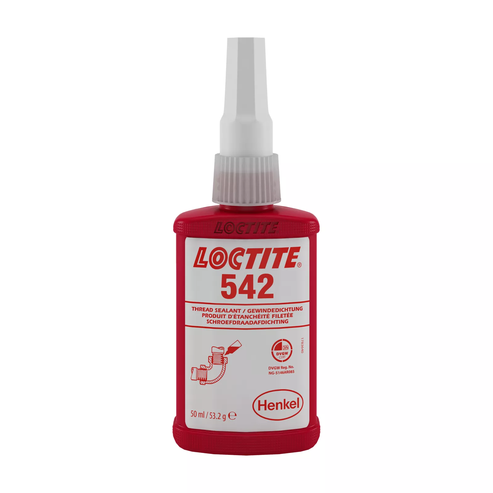 Produktbilde for Loctite 542 50ml Gjengetetting <1/2 gjenger