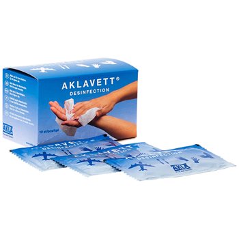 Produktbilde for Aklavett desinfeksjon servietter (eske à 20 stk)