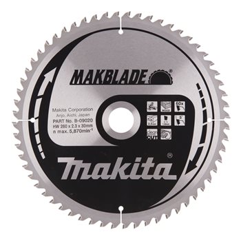 Produktbilde for Sirkelsagblad Makblade T.C.T., 260 x 30 mm, 60 T